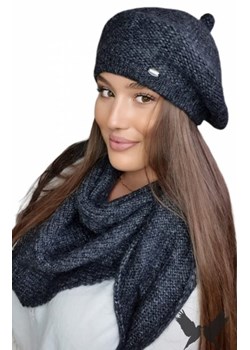 Zimowy beret damski Ofelia grafitowy ze sklepu intimiti.pl w kategorii Berety damskie - zdjęcie 187879021