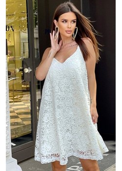 Rozkloszowana koronkowa sukienka z łańcuszkiem 252-04 ze sklepu intimiti.pl w kategorii Sukienki - zdjęcie 187879414