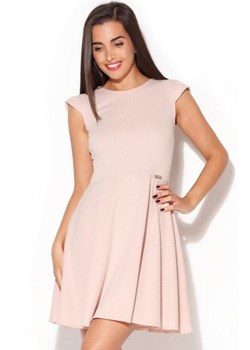 *Katrus K162 sukienka rozkloszowana różowa ze sklepu intimiti.pl w kategorii Sukienki - zdjęcie 187879501