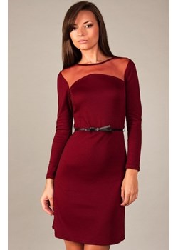 Vera Fashion Giselle sukienka bordowy ze sklepu intimiti.pl w kategorii Sukienki - zdjęcie 187879702