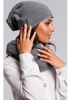 Czapka smerfetka BK044 szara ze sklepu intimiti.pl w kategorii Czapki zimowe damskie - zdjęcie 187879963