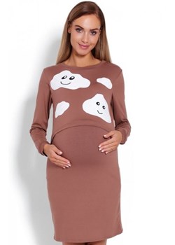 Koszula nocna do karmienia chmurka cappucino 1682 ze sklepu intimiti.pl w kategorii Bielizna ciążowa - zdjęcie 187880042