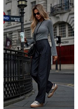 Moe spodnie z szerokimi nogawkami grafitowe M799 ze sklepu intimiti.pl w kategorii Spodnie damskie - zdjęcie 187880081