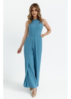 Makover kombinezon z szerokimi nogawkami zimny niebieski K184 ze sklepu intimiti.pl w kategorii Kombinezony damskie - zdjęcie 187880084