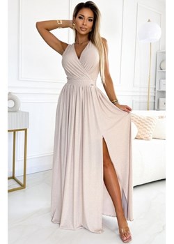 Numoco 362-8 JUSTINE długa suknia z dekoltem i wiązaniem na plecach ze sklepu intimiti.pl w kategorii Sukienki - zdjęcie 187880110