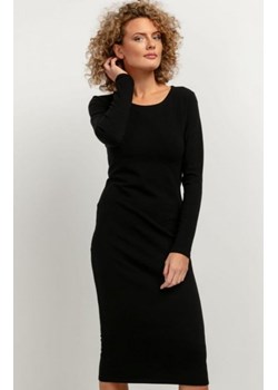 Tessita T377 dresowa sukienka midi czarna ze sklepu intimiti.pl w kategorii Sukienki - zdjęcie 187880412