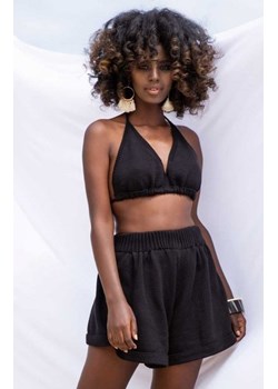 Lużne szorty damskie czarne F1246 ze sklepu intimiti.pl w kategorii Spodnie damskie - zdjęcie 187880421