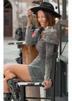 Sukienka ołówkowa denim black ze sklepu intimiti.pl w kategorii Sukienki - zdjęcie 187880423