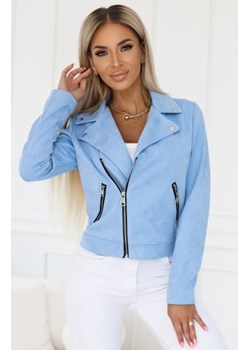 Numoco 481-3 zamszowa RAMONESKA z długim rękawkiem i zamkami ze sklepu intimiti.pl w kategorii Marynarki damskie - zdjęcie 187880491