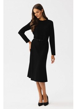 Stylove S347 sukienka z przeszyciami na dekolcie czarna ze sklepu intimiti.pl w kategorii Sukienki - zdjęcie 187880610