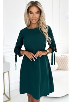 Numoco 195-11 ALICE trapezowa sukienka z kokardkami ze sklepu intimiti.pl w kategorii Sukienki - zdjęcie 187881280