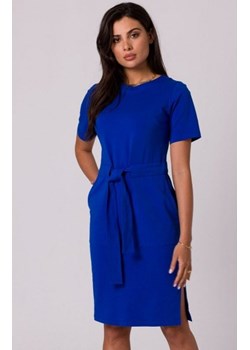 Bewear B263 dzienna bawełniana sukienka chabrowa ze sklepu intimiti.pl w kategorii Sukienki - zdjęcie 187881490