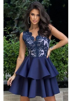 Rozkloszowana sukienka z pianką 2122-11 ze sklepu intimiti.pl w kategorii Sukienki - zdjęcie 187881503