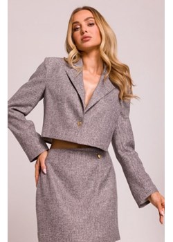 Moe krótka marynarka damska grafitowa M853 ze sklepu intimiti.pl w kategorii Marynarki damskie - zdjęcie 187881571