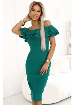 Numoco 599-2 CARMEN dopasowana sukienka midi w stylu hiszpańskim ze sklepu intimiti.pl w kategorii Sukienki - zdjęcie 187881784