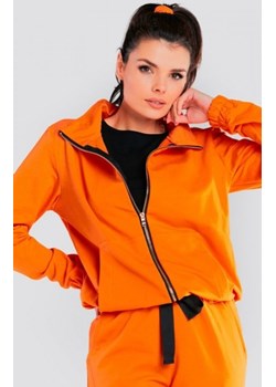 Oversizowa bluza z kapturem M246 orange ze sklepu intimiti.pl w kategorii Bluzy damskie - zdjęcie 187881810
