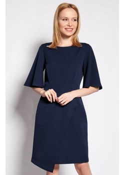 Sukienka dopasowana granatowa SUK187 ze sklepu intimiti.pl w kategorii Sukienki - zdjęcie 187881831