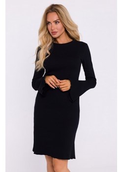 Moe sukienka z poszerzonymi rękawami czarna M821 ze sklepu intimiti.pl w kategorii Sukienki - zdjęcie 187881842