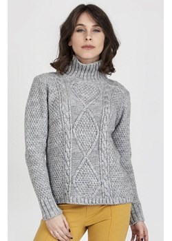 MKMSwetry Sweter Estelle SWE 121 Szary ze sklepu intimiti.pl w kategorii Swetry damskie - zdjęcie 187881861