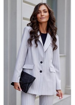 Roco jednorzędowa marynarka damska w paski jasna ze sklepu intimiti.pl w kategorii Marynarki damskie - zdjęcie 187881862