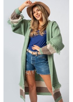 Lori oversizowy kardigan z kapturem oliwkowy ze sklepu intimiti.pl w kategorii Swetry damskie - zdjęcie 187881911