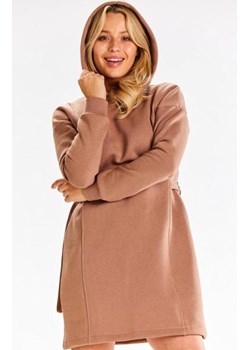 Dresowa sukienka z kapturem M331 ze sklepu intimiti.pl w kategorii Sukienki - zdjęcie 187881950