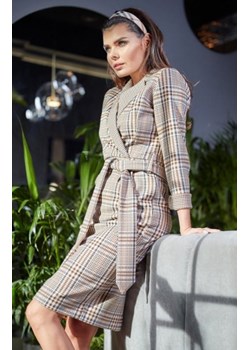 Elegancka sukienka w kratę A362 ze sklepu intimiti.pl w kategorii Sukienki - zdjęcie 187882012
