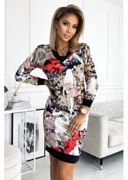 Numoco 407-1 ELVIRA sukienka z dekoltem i długim rękawkiem ze sklepu intimiti.pl w kategorii Sukienki - zdjęcie 187882051