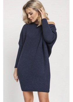 MKM SWE189 dzianinowa sukienka jeans ze sklepu intimiti.pl w kategorii Swetry damskie - zdjęcie 187882130