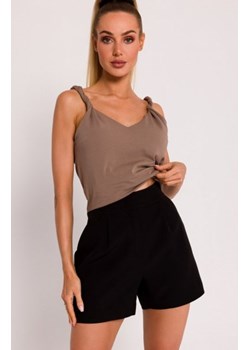 Moe szorty z zakładkami czarne M775 ze sklepu intimiti.pl w kategorii Spodnie damskie - zdjęcie 187882184