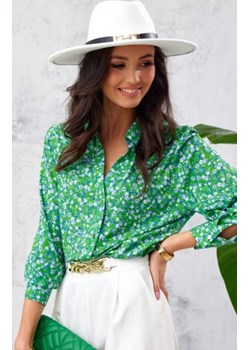 Elegancka koszula w kwiaty 0136/L42 ze sklepu intimiti.pl w kategorii Koszule damskie - zdjęcie 187882661