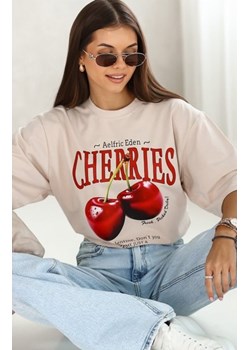 Oversizowy t-shirt cherries ze sklepu intimiti.pl w kategorii Bluzki damskie - zdjęcie 187882842
