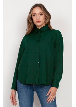 Koszula o swobodnym kroju zielona K116 ze sklepu intimiti.pl w kategorii Koszule damskie - zdjęcie 187882864