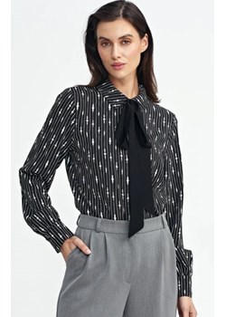 Bluzka z szafrą pod szyją wzór koralik ze sklepu intimiti.pl w kategorii Koszule damskie - zdjęcie 187883150