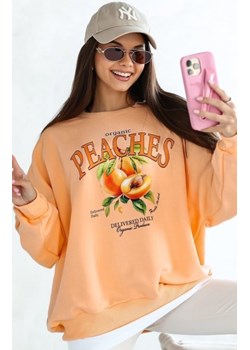 Ocieplana bluza damska peaches brzoskwiniowa ze sklepu intimiti.pl w kategorii Bluzy damskie - zdjęcie 187888403