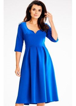 Awama A598 rozkloszowana sukienka chabrowa ze sklepu intimiti.pl w kategorii Sukienki - zdjęcie 187888430