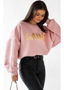 Świąteczna bluza damska oversize z napisem Saint ze sklepu intimiti.pl w kategorii Bluzy damskie - zdjęcie 187888453