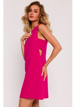 Moe sukienka bez rękawów z wycięciami na bokach fuksja M778 ze sklepu intimiti.pl w kategorii Sukienki - zdjęcie 187888492