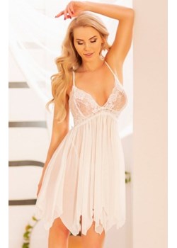 Tiulolwy komplet ecru Villing ze sklepu intimiti.pl w kategorii Koszule nocne - zdjęcie 187888603