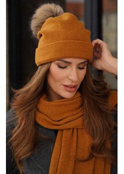 Wełniana czapka damska z pomponem Chiru ze sklepu intimiti.pl w kategorii Czapki zimowe damskie - zdjęcie 187889280