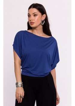 Bewear B287 bluzka wiskozowa nietoperz niebieska ze sklepu intimiti.pl w kategorii Bluzki damskie - zdjęcie 187889484