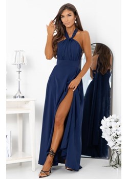 Duet Sharon wieczorowa długa sukienka wiązana góra w wielu stylach granatowa ze sklepu intimiti.pl w kategorii Sukienki - zdjęcie 187889583