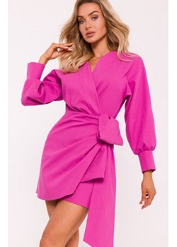 Moe sukienka mini z wiązaniem różowa M802 ze sklepu intimiti.pl w kategorii Sukienki - zdjęcie 187889604