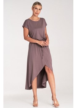 Figl M1041 brązowa sukienka damska ze sklepu intimiti.pl w kategorii Sukienki - zdjęcie 187889624
