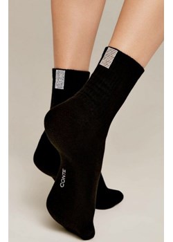 Conte skarpetki w prążki z błyszczącymi ozdobami ze sklepu intimiti.pl w kategorii Skarpetki damskie - zdjęcie 187889733