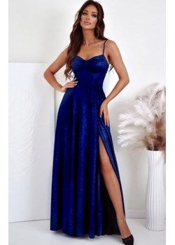 Duet gorset długa sukienka granatowa błyszcząca ze sklepu intimiti.pl w kategorii Sukienki - zdjęcie 187889810