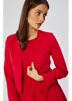 Stylove S368 krótka marynarka bez zapięcia czerwona ze sklepu intimiti.pl w kategorii Marynarki damskie - zdjęcie 187889972
