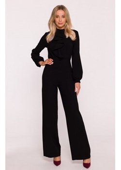 Stylove S420 kombinezon z żabotem czarny ze sklepu intimiti.pl w kategorii Kombinezony damskie - zdjęcie 187889993