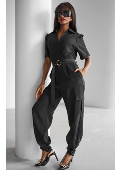 Elegancki kombinezon bojówka czarny ze sklepu intimiti.pl w kategorii Kombinezony damskie - zdjęcie 187890273
