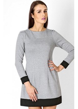 Vera Fashion Sylwia sukienka szara ze sklepu intimiti.pl w kategorii Sukienki - zdjęcie 187890282